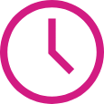 Clock icon symbolizing 24/7 SAT Prep or ACT Prep access for one year